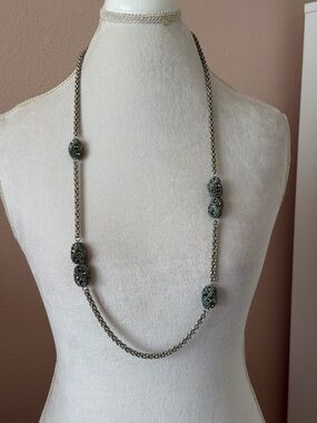 Vintage Attwood & Sawyer (AS) Signed Black & Clear Crystal Jewelry Set